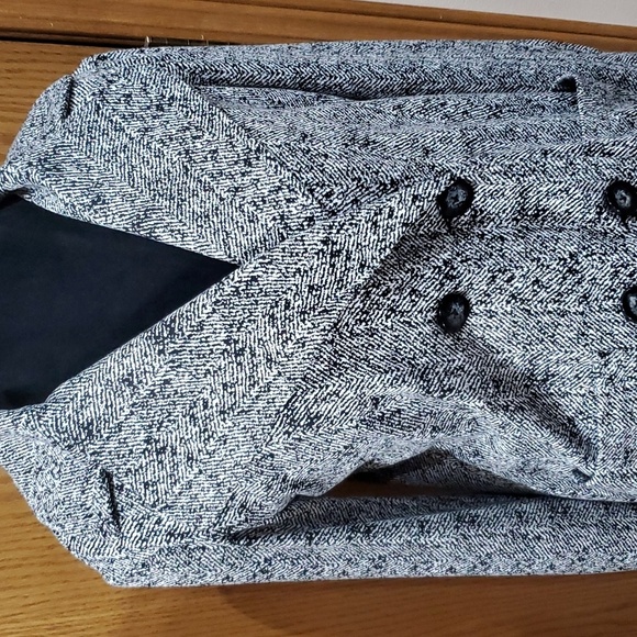 Cabi 2 piece skirt suit set long line blazer herringbone black and white - Picture 2 of 12